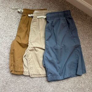 Boys Uniform Shorts - Blue, Tan, Brown